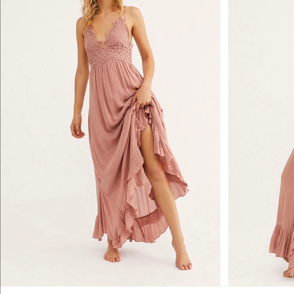 Free People Adella Maxi Slip Dress